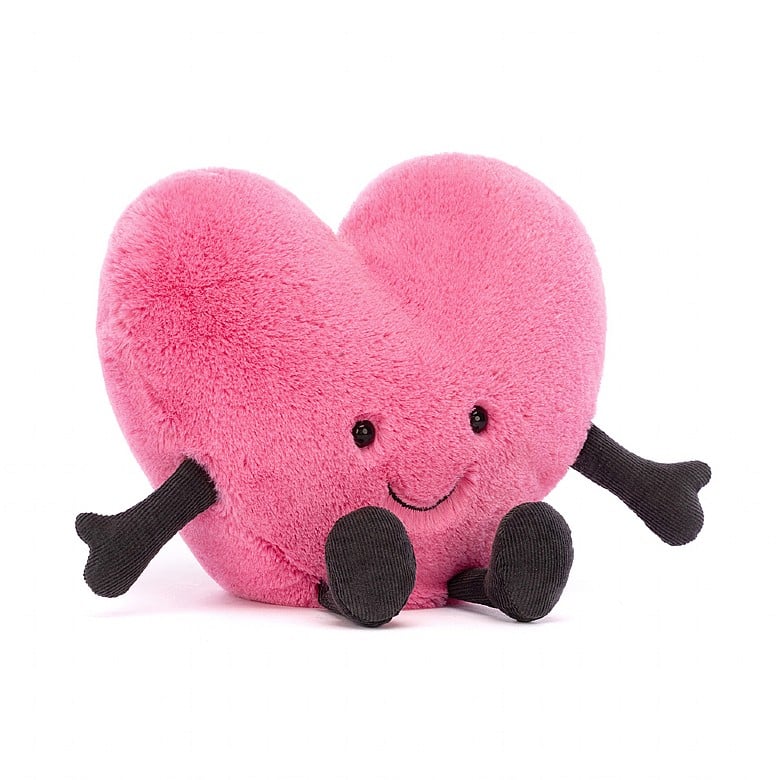 Jellycat Amuseable Hot Pink Heart Large