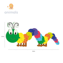 Load image into Gallery viewer, Alphabet Puzzle Caterpillar
