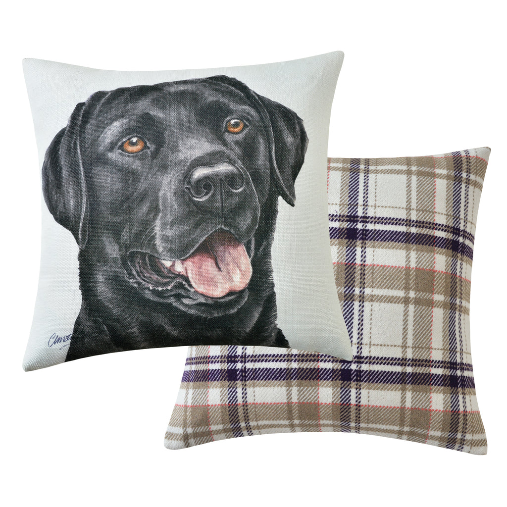 Waggy Dogz Black Labrador Cushion