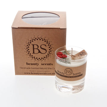 Beauty Scents Glass Candle Raspberry & Red Berries