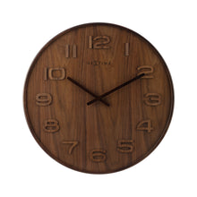 Nextime Wall Clock 35cm Brown Wood