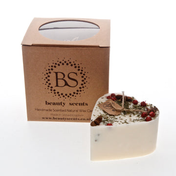 Beauty Scents Small Heart Candle Anise With Star & Berries