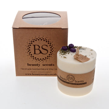 Beauty Scents Medium Candle Peppermint With Blueberries