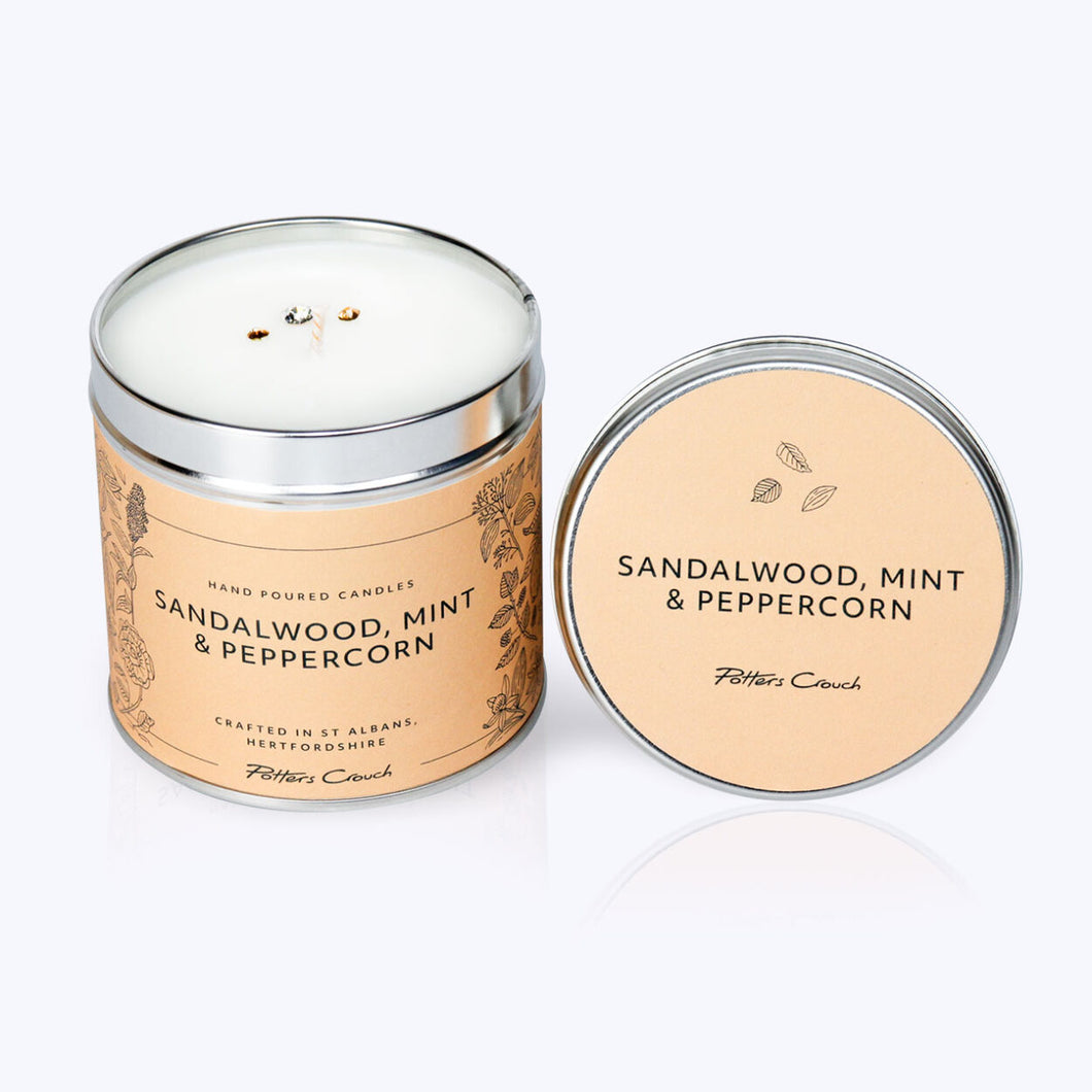 Potters Crouch Wellness Candle Sandalwood, Mint & Peppercorn